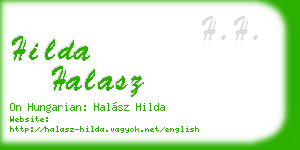 hilda halasz business card